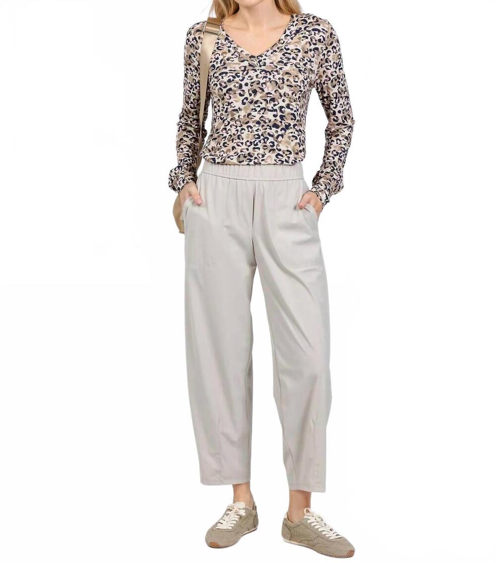 NEW ELLIOTT LAUREN prime time tapered pants in caulk